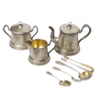 Комплект серебряный чайный из 7 предметов